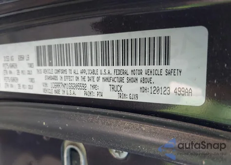 2016 Ram 1500 Laramie from USA, damaged, VIN 1C6RR7NM1GS205592